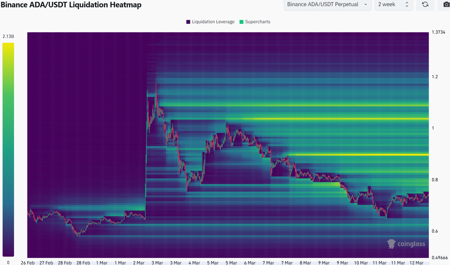 Cardano Liquidation Heatmap