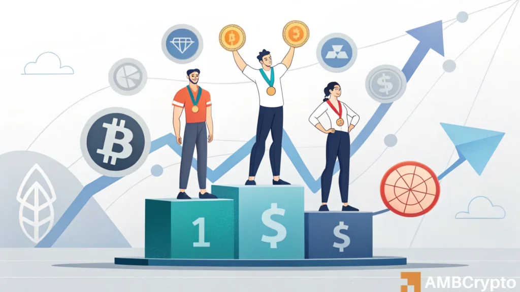 Crypto market's weekly winners and losers – CAKE, HYPE, PI, JASMY