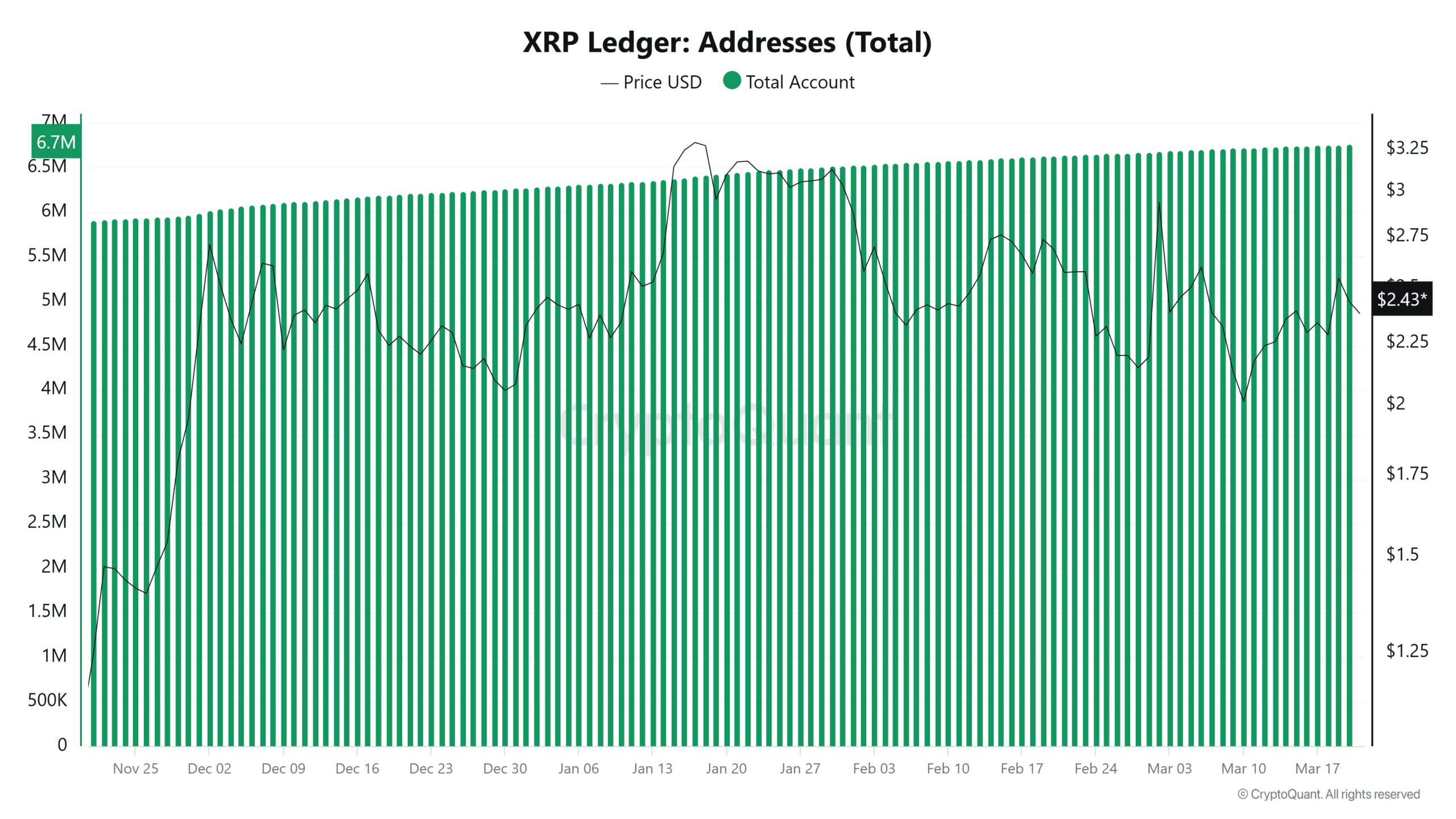 XRP active address