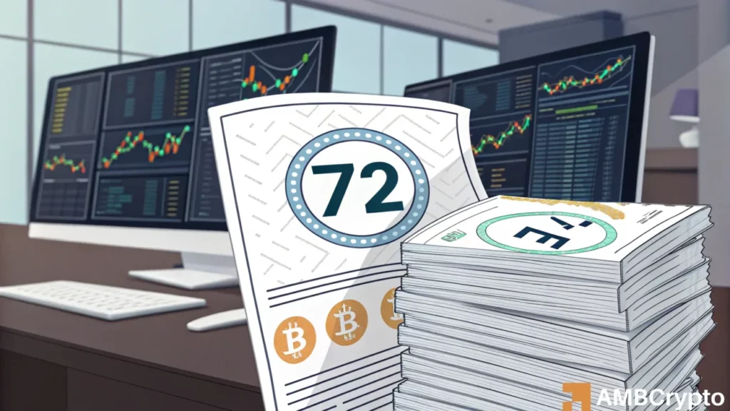 72 pending crypto ETFs