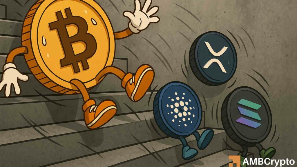 Crypto market's biggest losers - Ethereum, Solana, XRP fall by +10% after...
