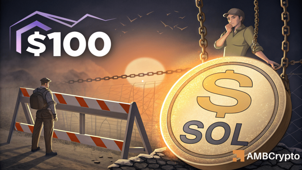 Assessing the odds of Solana's price falling below $100 next