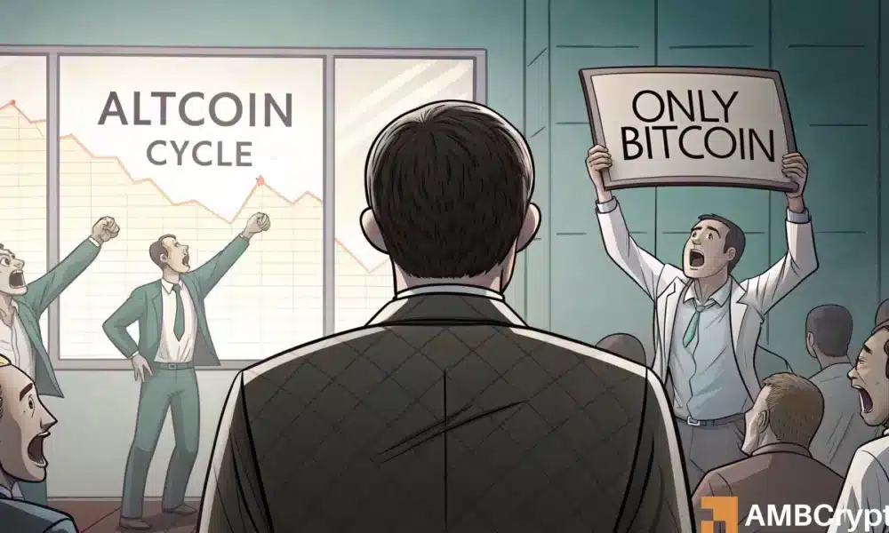 Altcoin market caps $1.05T: Why an alt cycle makes more sense now