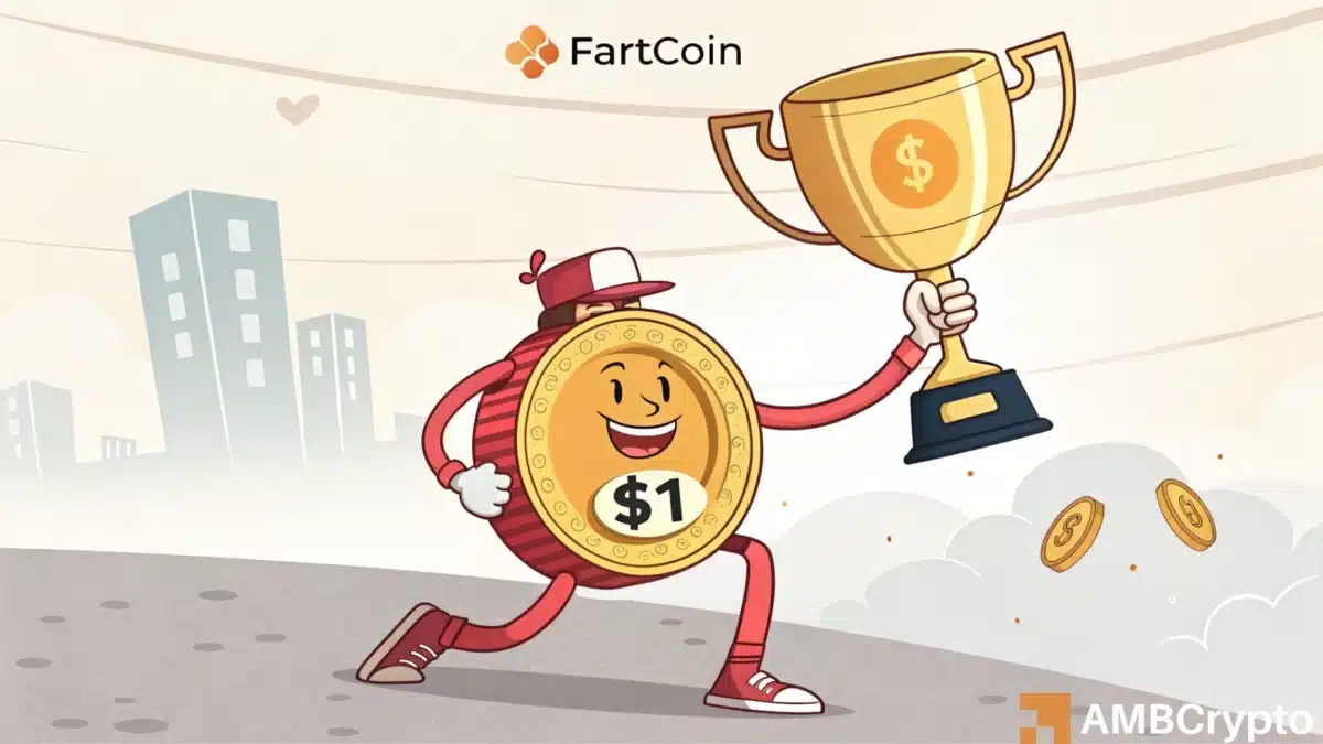 FARTCOIN sees $8.3M in whale sell-offs, yet $1 may be closer than you think - Here’s why