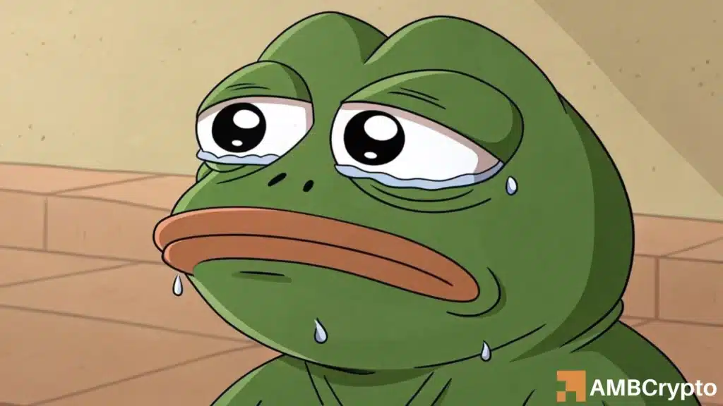 PEPE drops 17% in 24 hours: Why more pain could follow