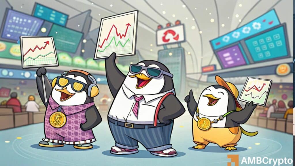 Pudgy Penguins surges 142% in a month – Will PENGU’s momentum hold?