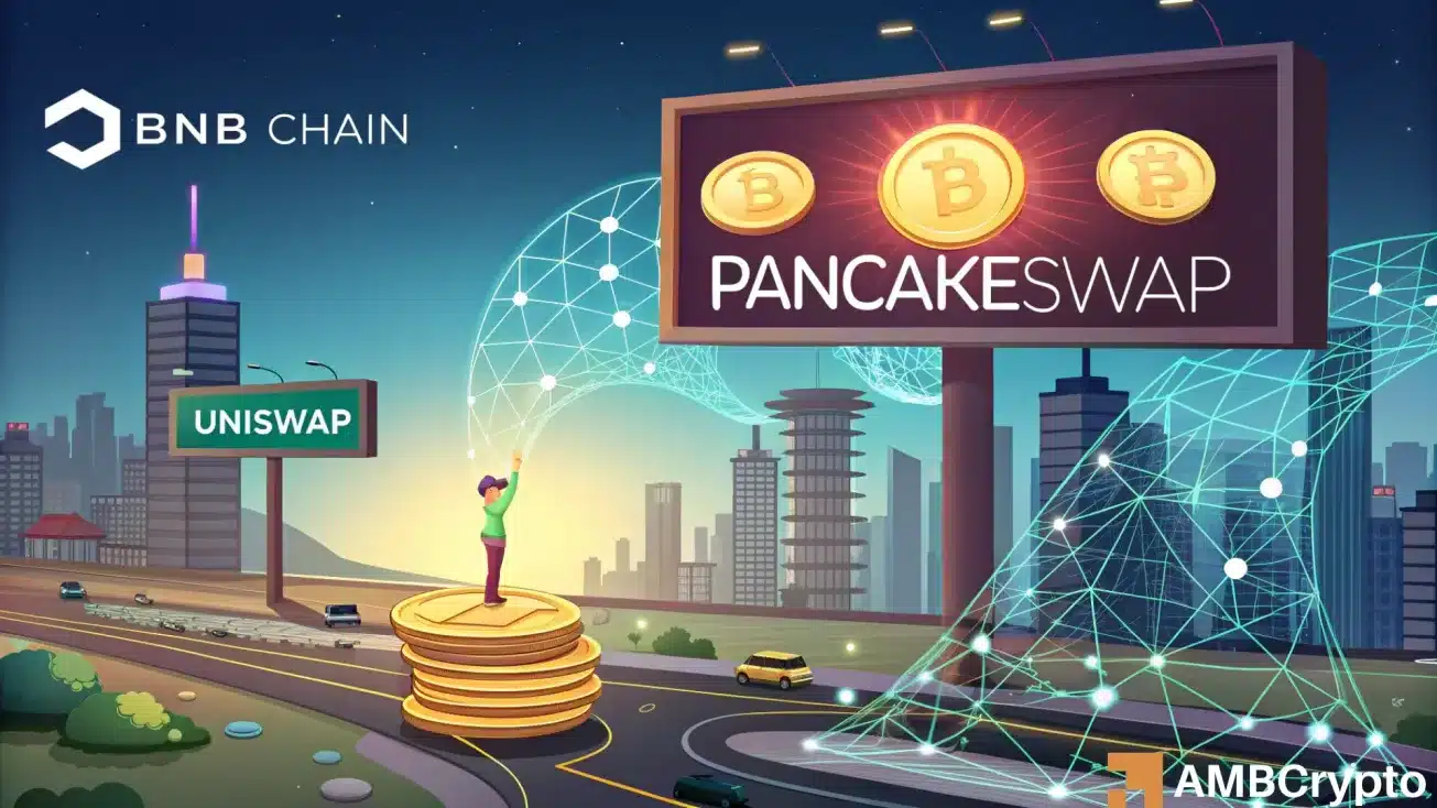 PancakeSwap overtakes Uniswap
