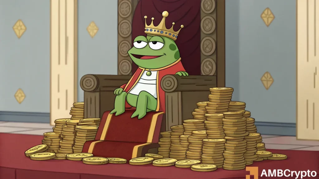 PEPE surges 87% in a week, but rising profits may trigger a dip