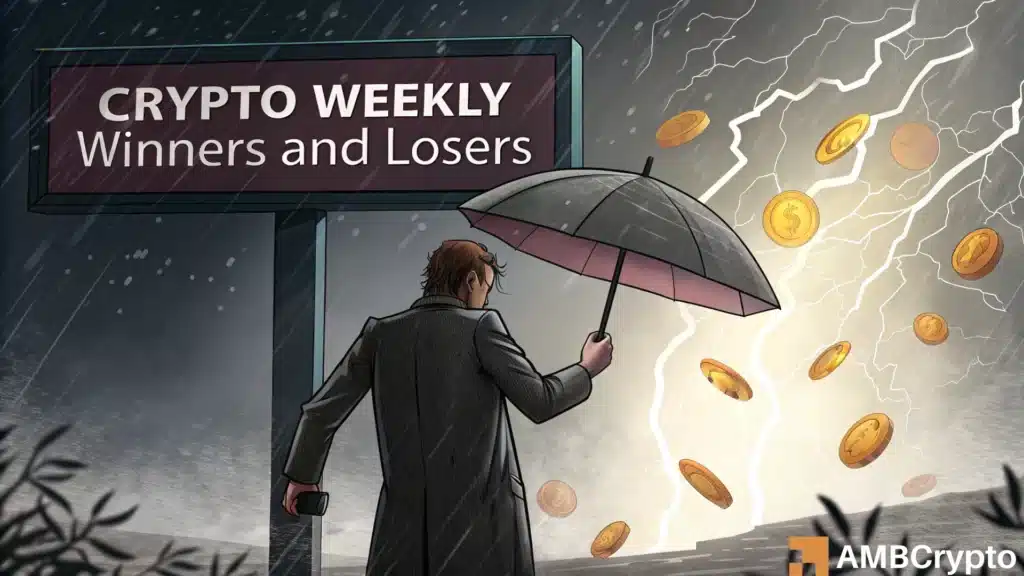 Crypto market weekly winners and losers