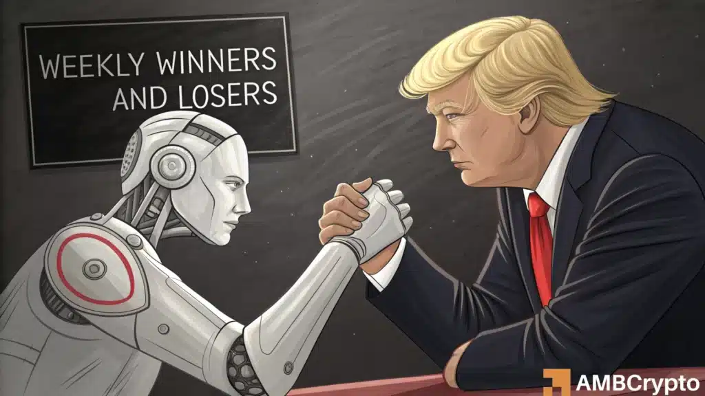 Crypto weekly winners and losers