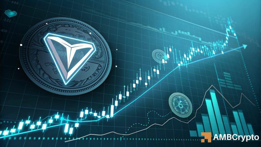 Toncoin [TON] prices have been trading in a bullish pennant pattern.