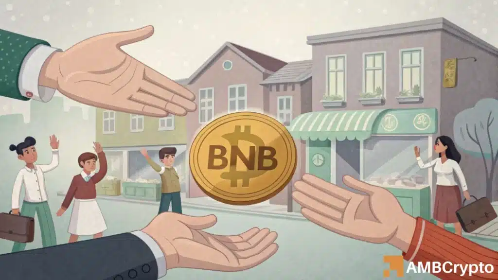 BNB daily activity drops off a cliff - How long before the price follows?