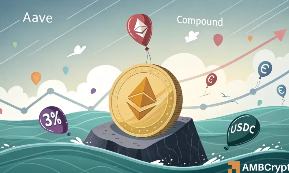 Ethereum yield drops below 3% – Is ETH losing the battle for on-chain returns?