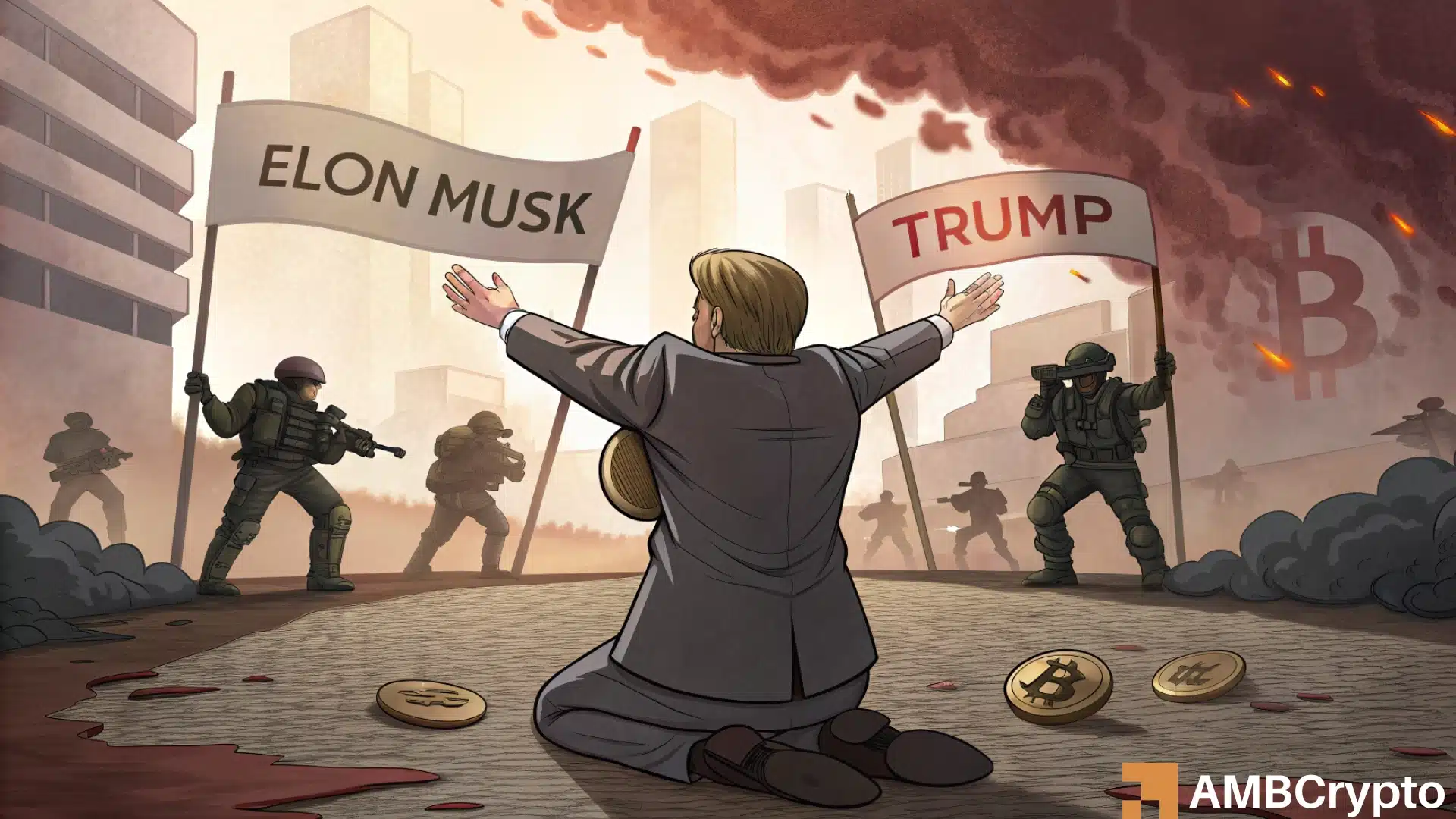 $1B liquidation bloodbath: Can Bitcoin hold $100K amid Musk–Trump drama?