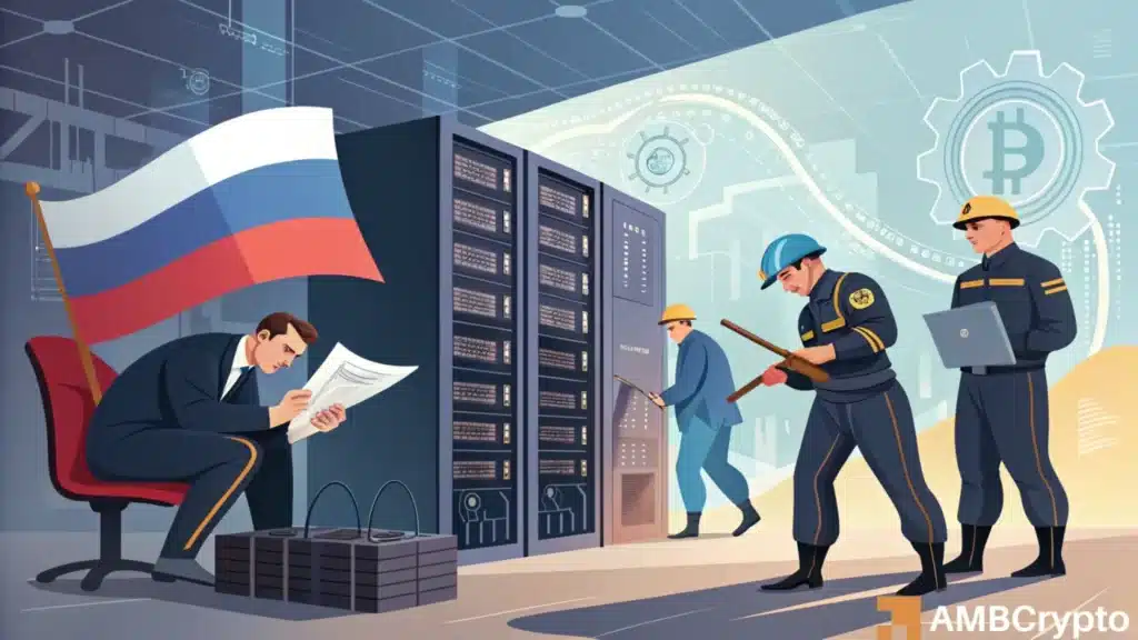 Russia moves to seize crypto, slap fines on illegal miners under new law