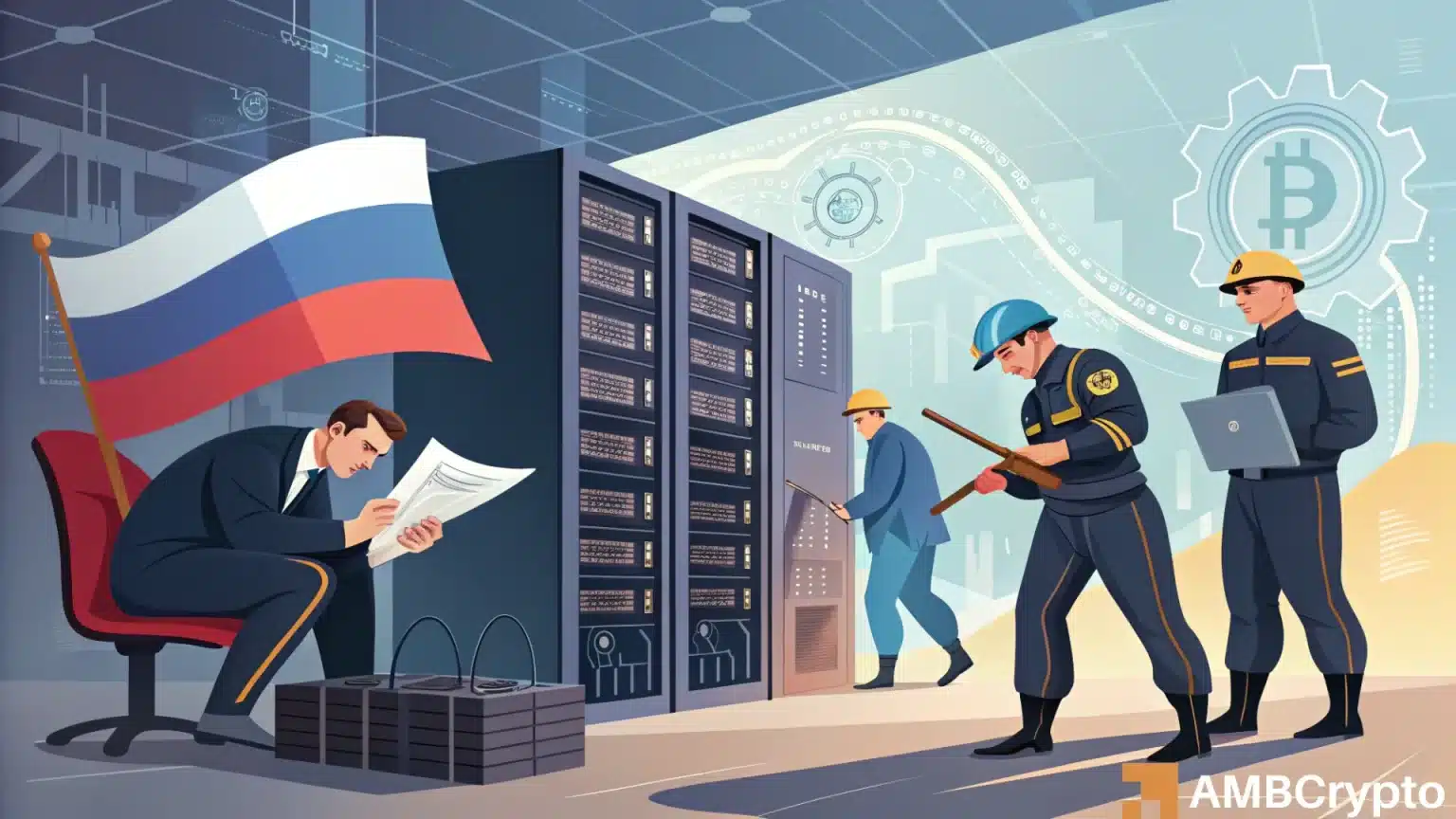 Russia moves to seize crypto, slap fines on illegal miners under new law