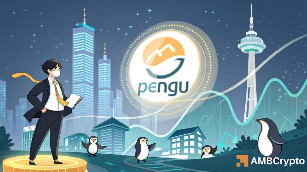 Korean whales load up, But PENGU’s rally may stall without...