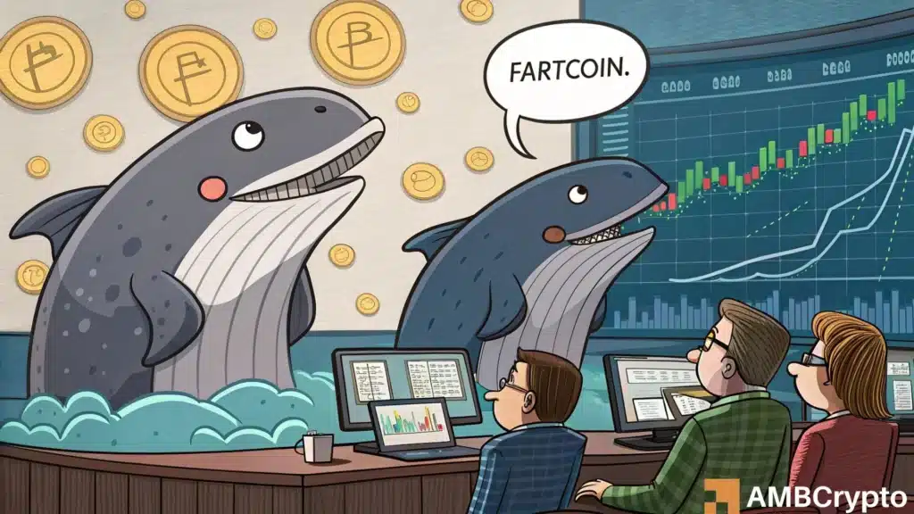 FARTCOIN loses $8.4 mln to whale exits - Can buyers hold on to the $1 support?