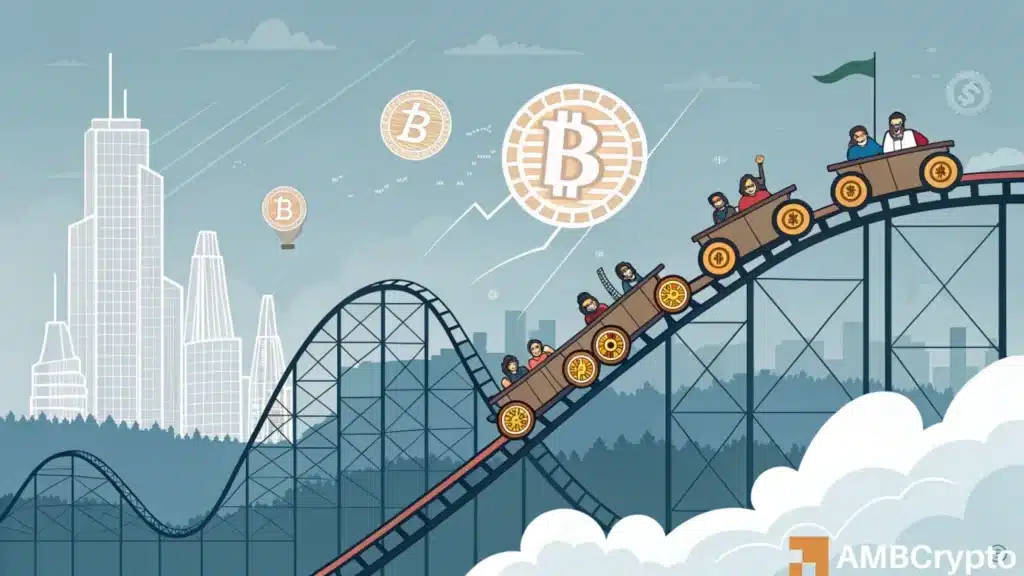 BTC rebounds after a sharp fall