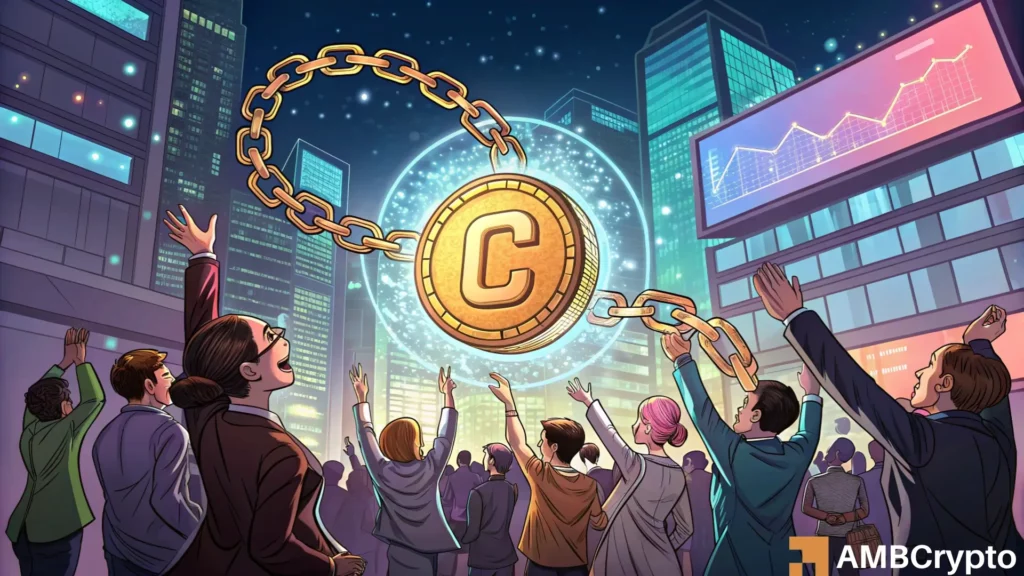 Chainlink rises 57.6% in a month, but THIS falling rate points to...