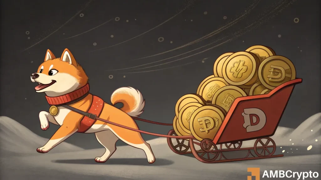 Dogecoin falls toward the mid-range support at $0.2 as bears seize control