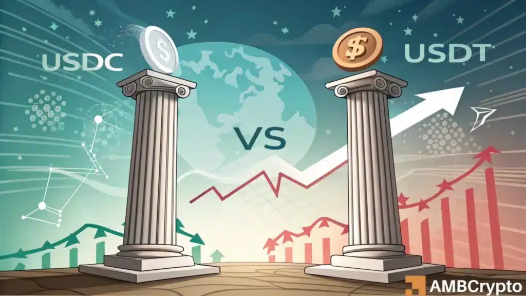 USDC surpasses USDT
