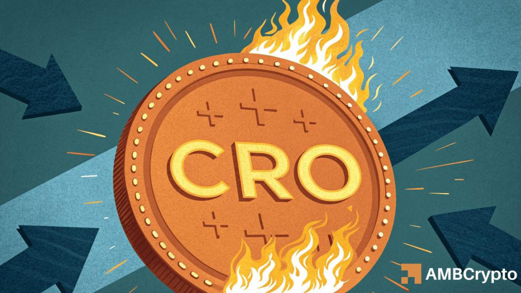 How CRO's 183M token burn and outflows could drive price breakout