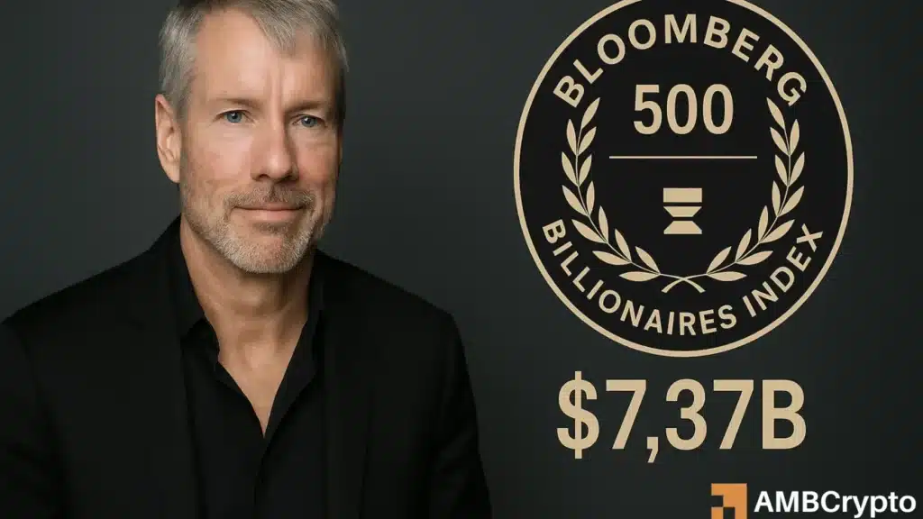 From Bitcoin hoarder to Billionaire: Michael Saylor cracks Bloomberg 500 list