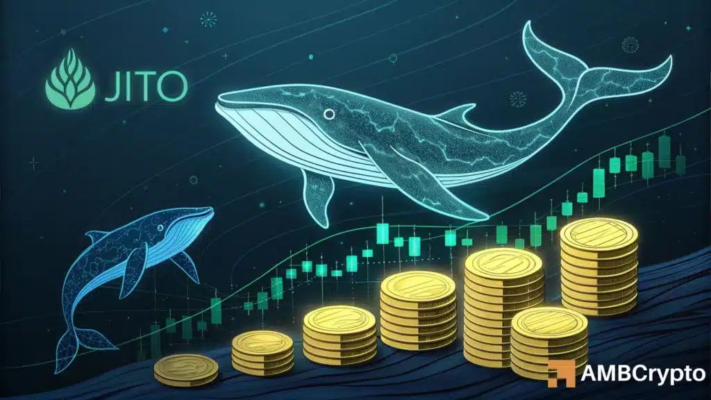 JTO Nears All-Time Low — Can Whale Accumulation and Buyer Dominance Spark a Rebound?