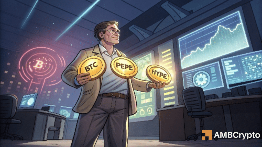 James Wynn long on Bitcoin, PEPE, HYPE—What's next for prices?