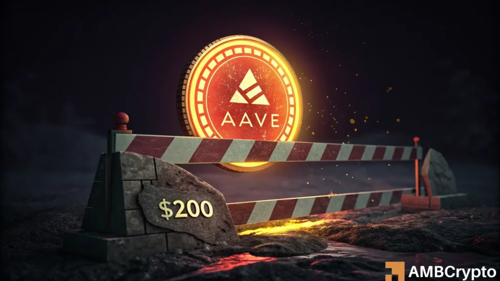 Aave bulls to lose control of the $200 level- Here's why another 15% drop is likely