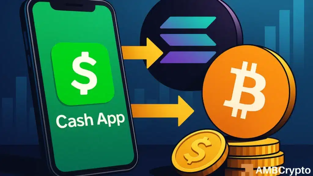Cash App's stablecoin feature.