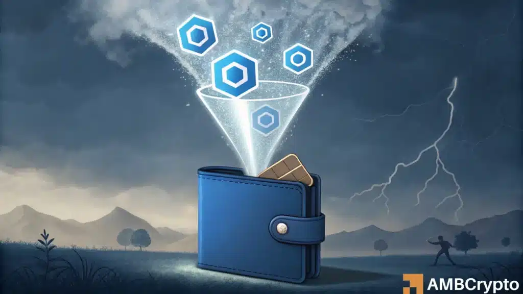 Chainlink sees historic exchange outflows, but profit-taking caps recovery hopes