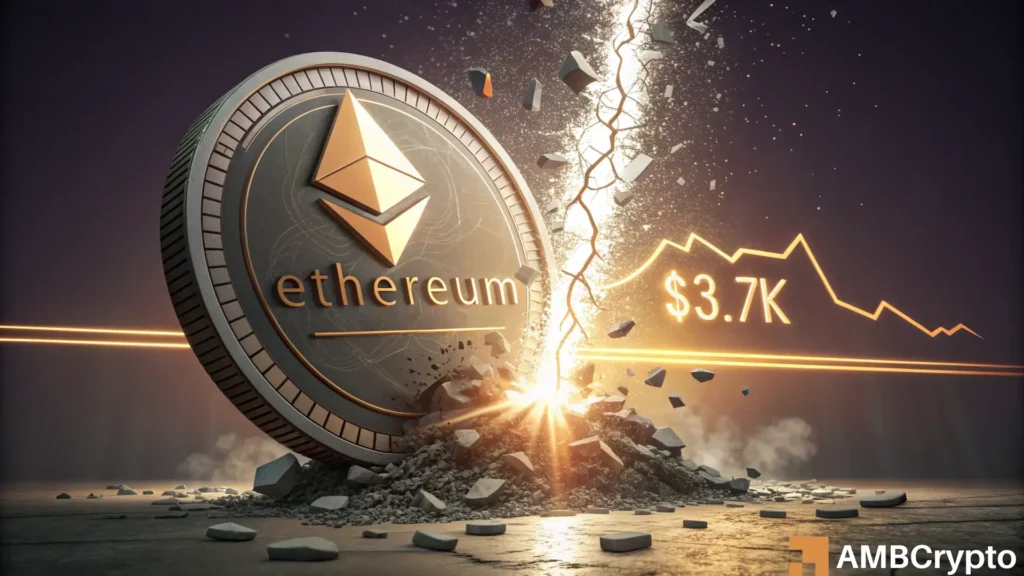 Ethereum slides below key support at $3.7k- but one whale cohort continues to buy