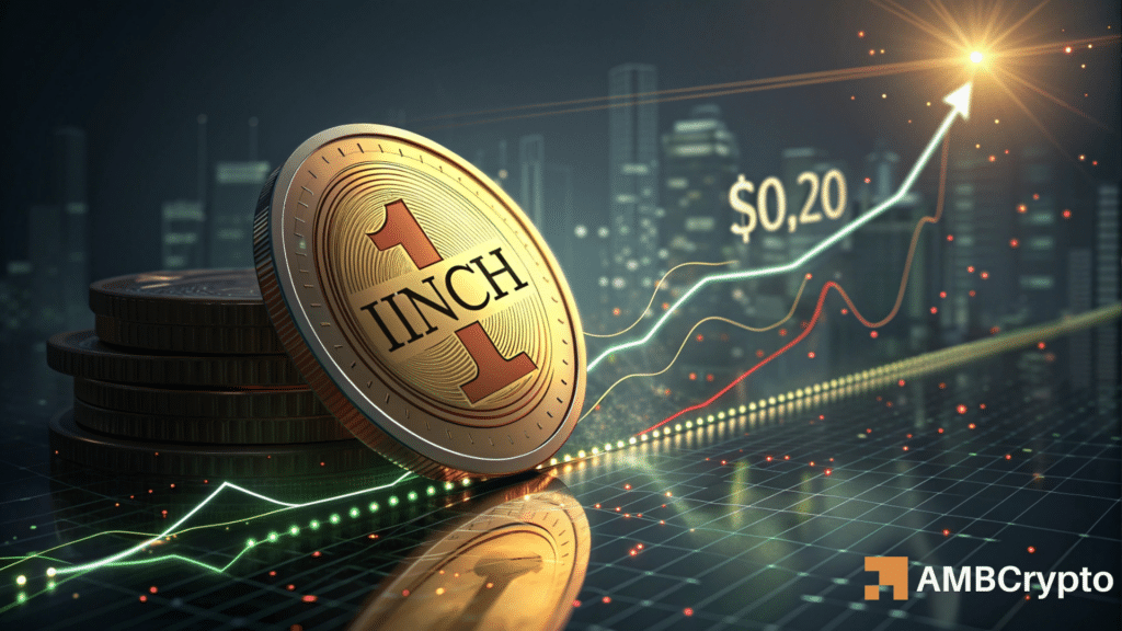 1INCH up 17% in a day but faces resistance at $0.20