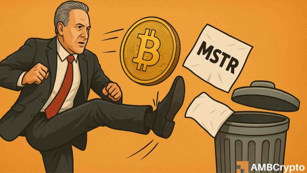 Bitcoin's 2025 gains no more as Peter Schiff slams Strategy's 'fraud' model