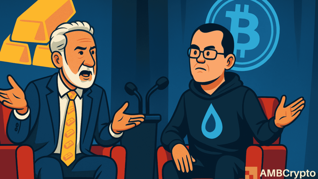 Bitcoin critic Peter Schiff admits blockchain superior to physical metal