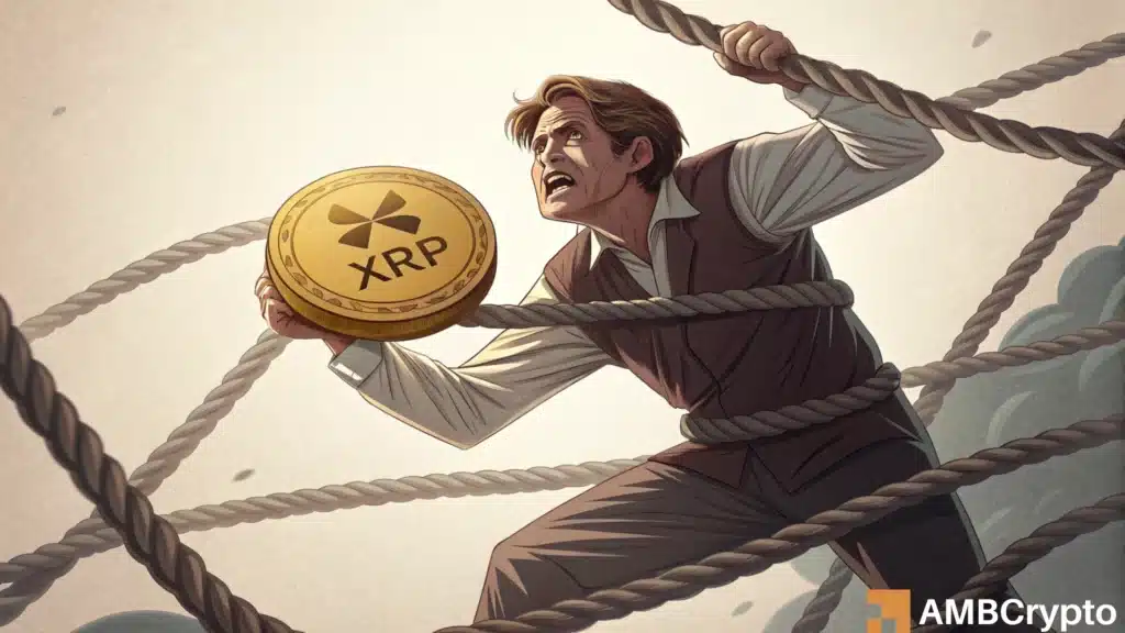 XRP faces $2 test: $1.3B outflows vs. weak network usage