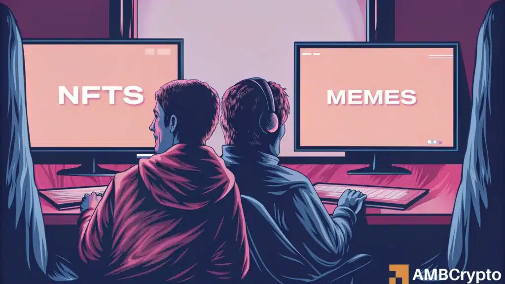 NFT traders are stepping back as memecoins take the risk baton – What changed?