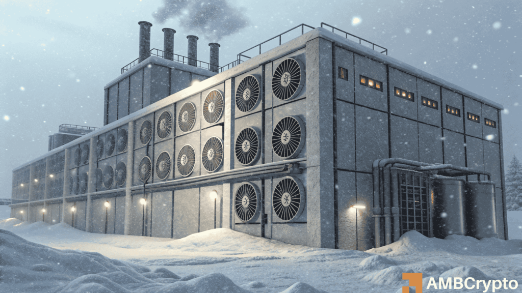 US Bitcoin miners cut output during Winter Storm Fern as network hashrate dips