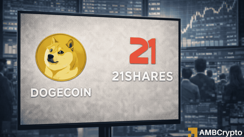 21Shares’ Dogecoin ETF launch lands as DOGE extends downtrend