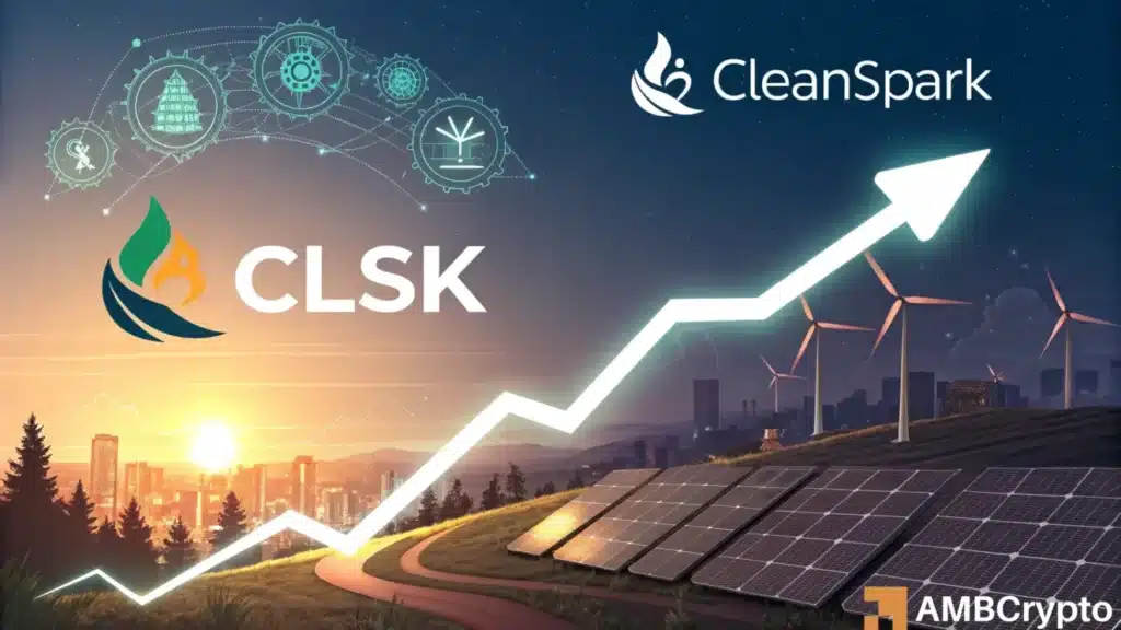 CLSK's 5% hike