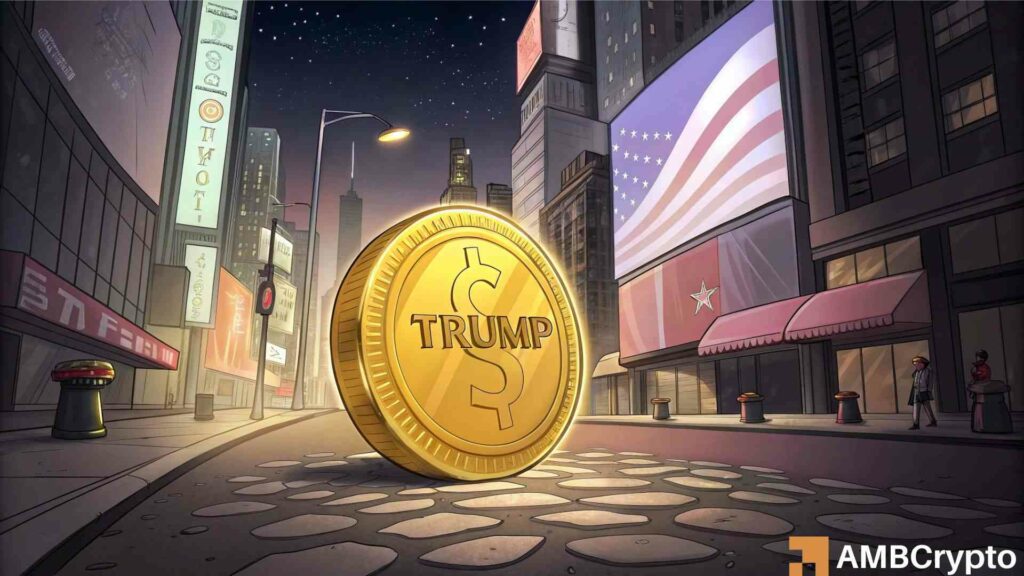 TRUMP tests $4.80 as team's $2 mln deposit shakes market confidence
