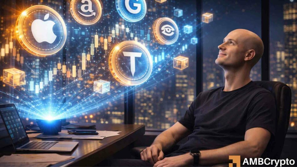 Coinbase CEO calls tokenized stocks 'inevitable' amid CLARITY Act uncertainty