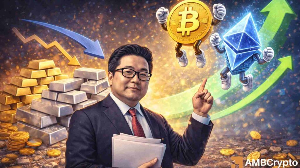 Crypto will surge if gold and silver 'take a break': Bitmine’s Tom Lee