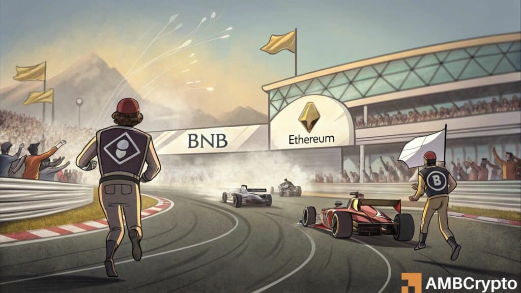 BNB chain dominates EVM adoption in 2025 as Ethereum maintains market hold