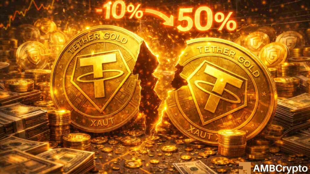 Tether adds 27 tons of gold in Q4, yet tokenized gold share slips - Why?
