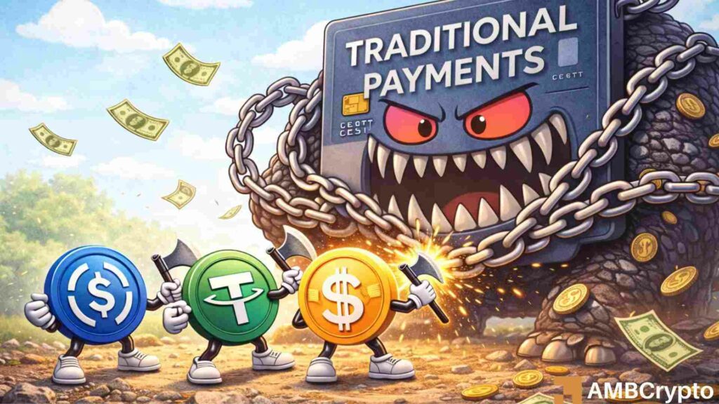 Stablecoin volumes surge to $35 trillion, but real-world payments still lag at 1%?