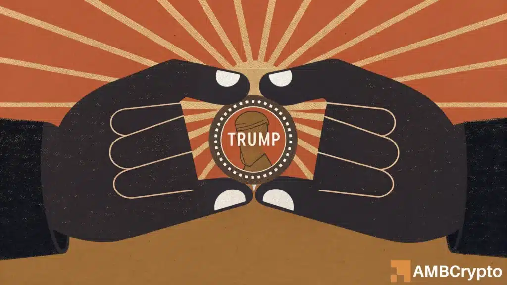 TRUMP memecoin: $21.6M exits derivatives as sellers tighten control