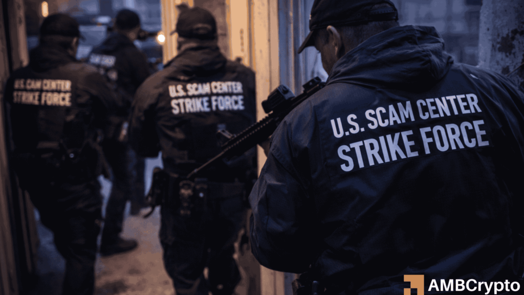 U.S. Scam Center Strike Force seizes $580m in crypto in just three months